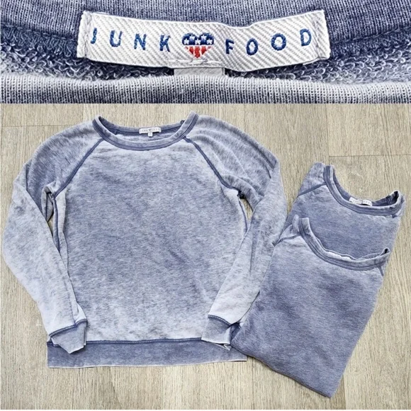 NWOT Junk Food Clothing Burnout Sweatshirt - Picture 3 of 3
